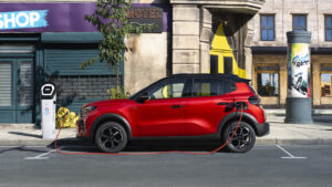 Seitenansicht vom Citroën ë-C3