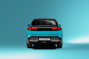 Heckansicht vom Nissan Leaf (2025)