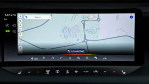 Bildschirm vom Nissan Leaf (2025)