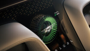 Anzeige vom Ladestand im Bentley EXP 15