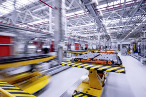 Werk von Accumotive zur Produktion von Batterien