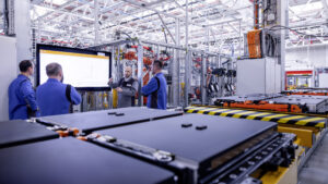 Werk von Accumotive zur Produktion von Batterien