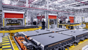 Werk von Accumotive zur Produktion von Batterien