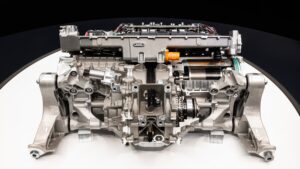 Grafik mit technischen Details zum Antrieb beim Ferrari Elettrica