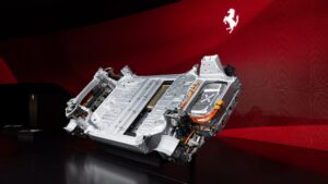 Grafik der Plattform vom Ferrari Elettrica