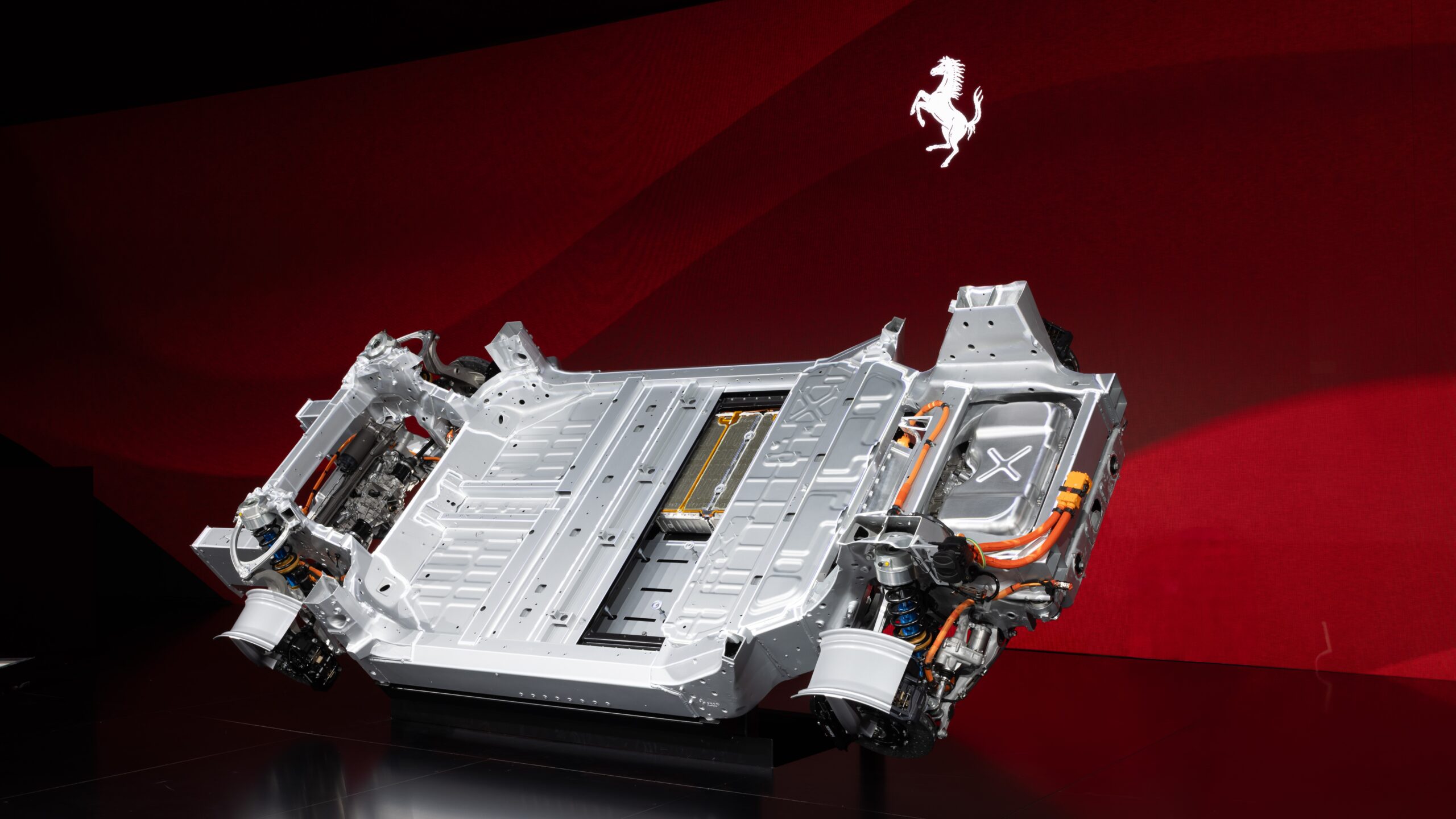 Grafik der Plattform vom Ferrari Elettrica