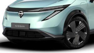 Front vom Nissan Ariya (2026) Facelift-Modell