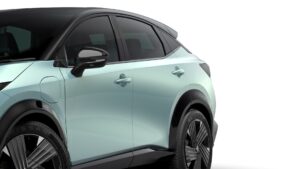 Linke Seite vom Nissan Ariya (2026) Facelift-Modell