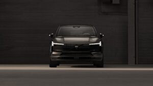 Frontansicht vom Volvo EX30 Black Edition