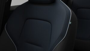Kontraste an den Sitzen beim Volvo EX30 Black Edition