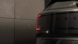Heck vom Volvo EX30 Black Edition