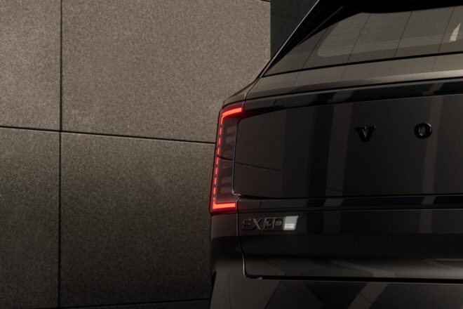 Heck vom Volvo EX30 Black Edition