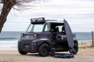 Seitenansicht vom Citroën Ami Buggy Rip Curl Vision