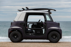 Seitenansicht vom Citroën Ami Buggy Rip Curl Vision