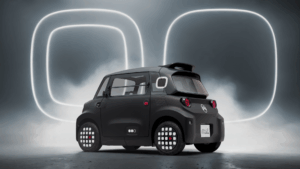 Heckansicht vom Citroën Ami Dark Side