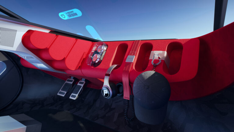 Halterungen im Cockpit beim Peugeot Polygon Concept