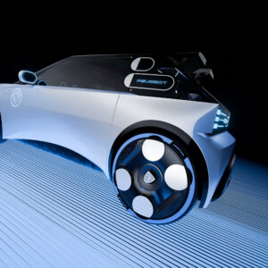 Hintere Seite und Räder vom Peugeot Polygon Concept