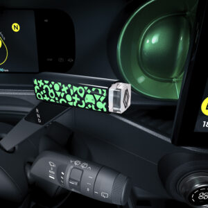 Details an Lenkradwippen beim Renault Twingo E-Tech Electric