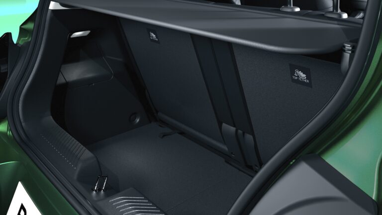 Ansicht vom Kofferraum im Renault Twingo E-Tech Electric