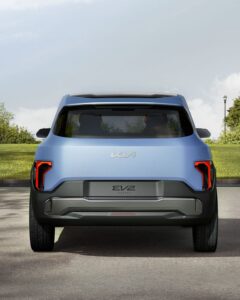 Heckansicht vom Kia EV2 Concept