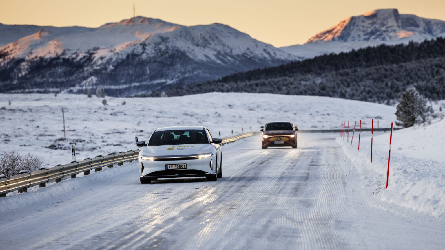 Der Lucid Air Grand Touring beim NFA-Wintertest 2026