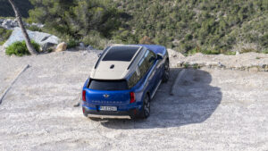 Draufsicht auf den Mini Countryman Electric