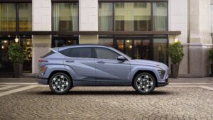 Seitenansicht vom Hyundai Kona Elektro