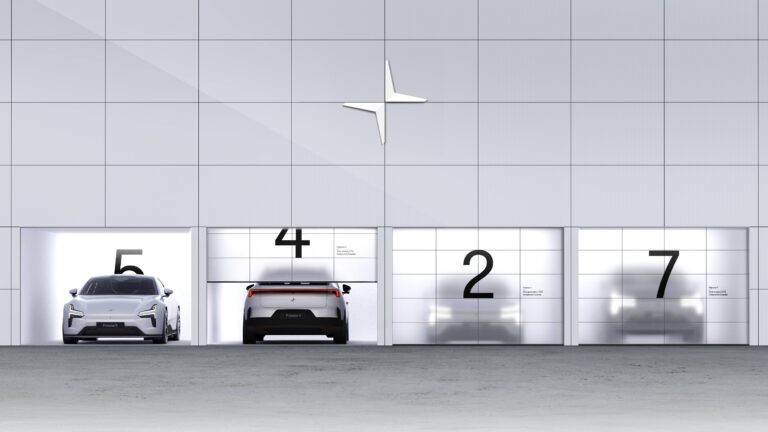 Teaser-Bild mit den Modellen Polestar 5, Polestar 4, Polestar 2, Polestar 7