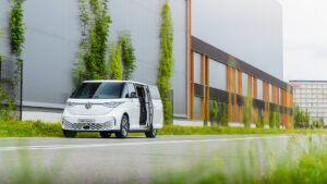 Ansicht vom VW ID. Buzz mit Snoeks-Trennwand