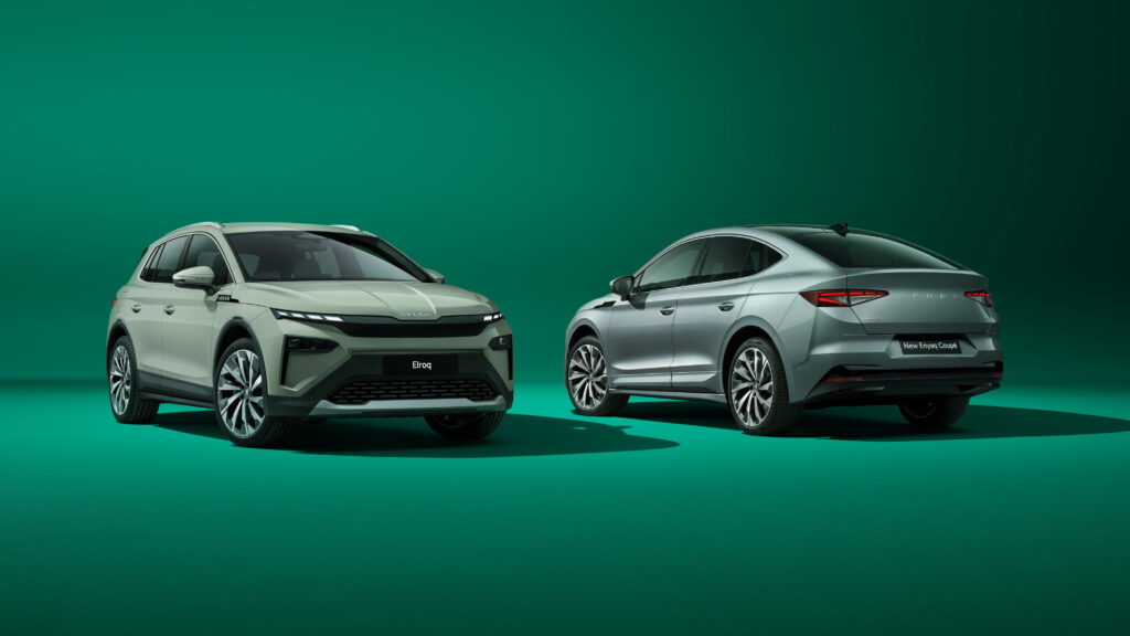 Ansicht der Modelle Skoda Elroq und Enyaq (2026)