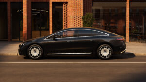 Fahrerseite der Mercedes EQS Limousine (2026)