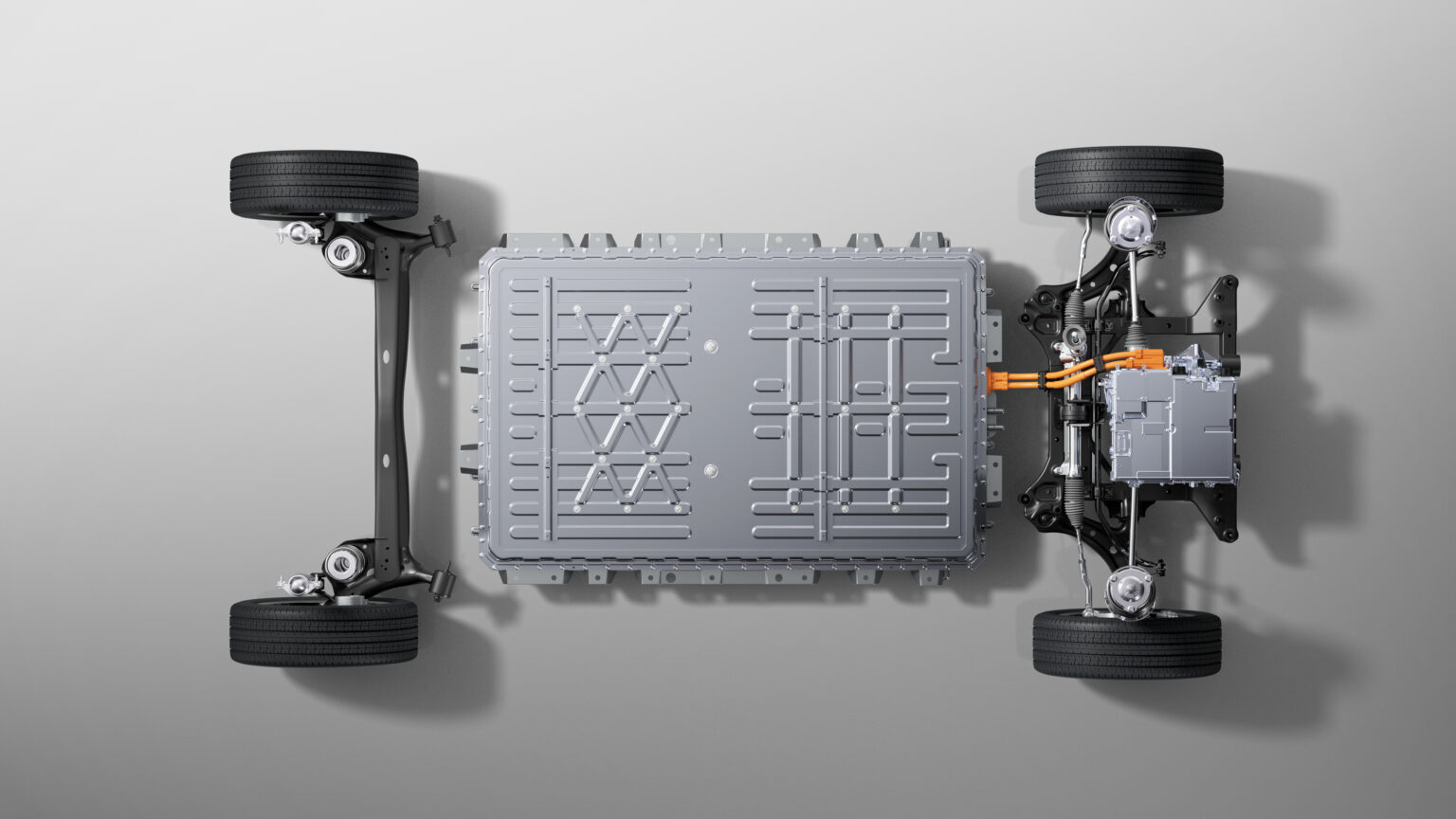 Grafik der Batterie- und Antriebseinheit vom MG4 EV Urban