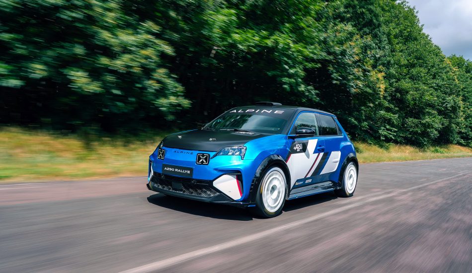 Frontansicht der Alpine A290 Rallye