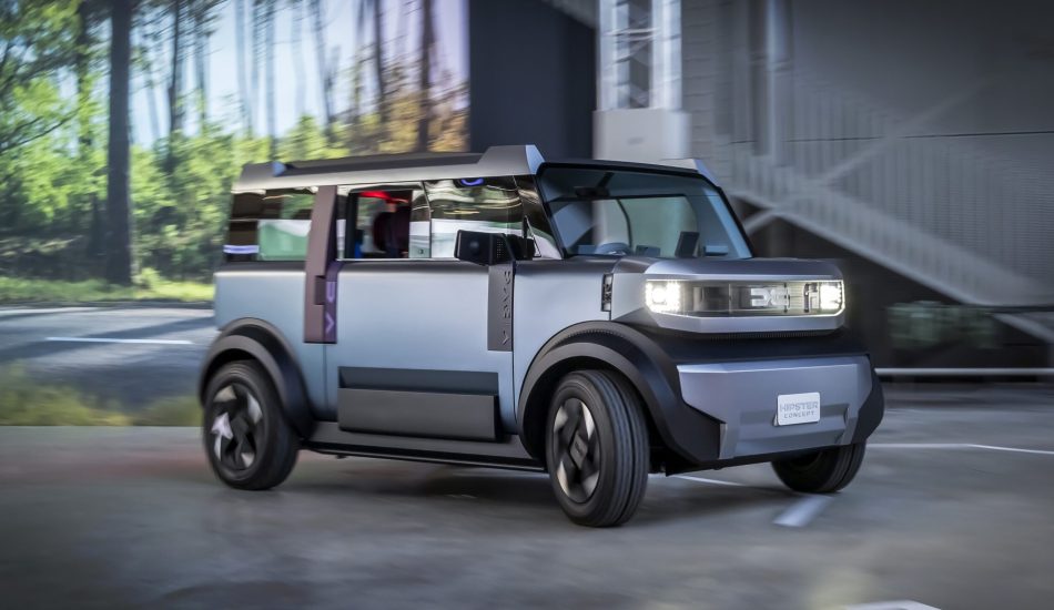 Seitenansicht der Dacia Hipster Concept Studie