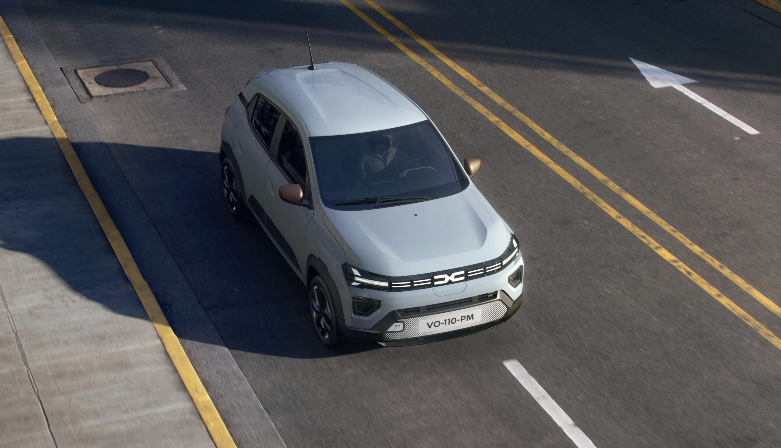Draufsicht auf den Dacia Spring 2026