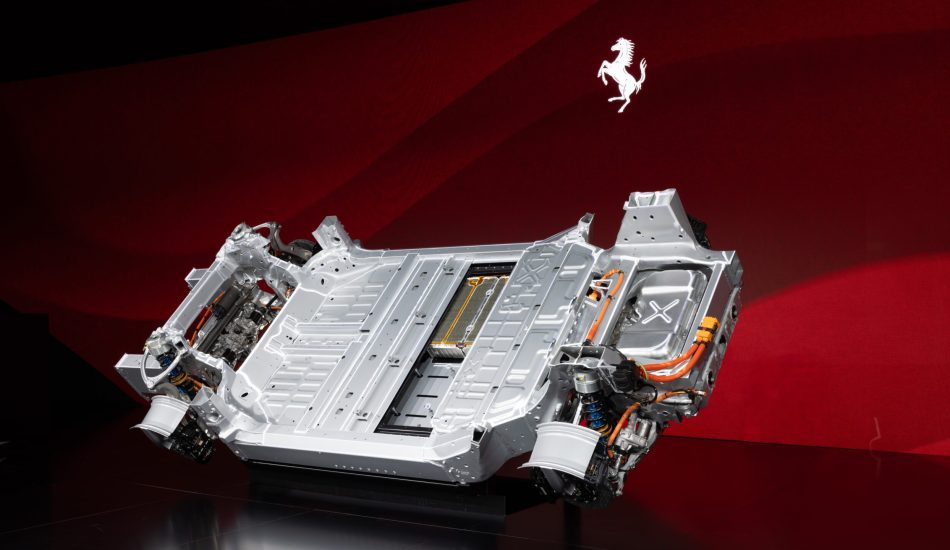 Grafik der Plattform vom Ferrari Elettrica