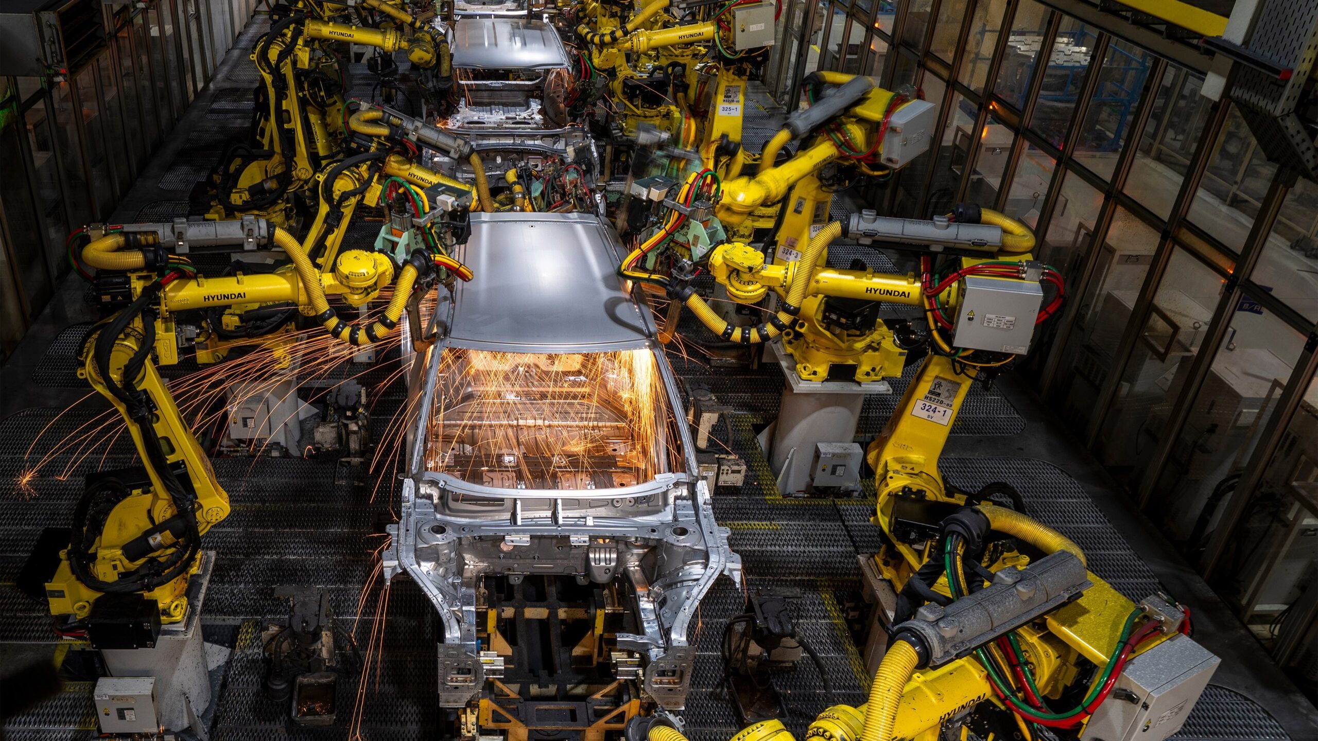 Produktionslinie des Kia EV4 Hatchback in der Slowakei