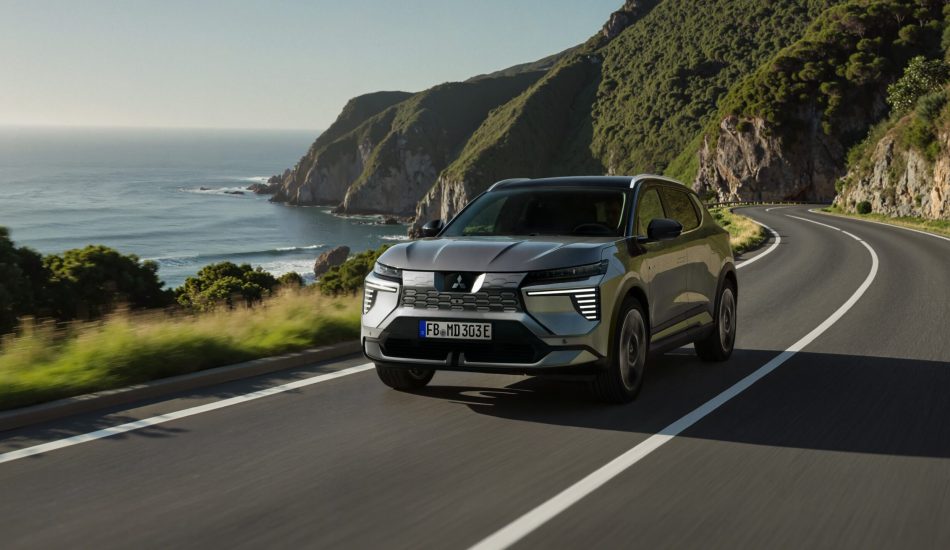 Frontansicht vom vollelektrischen Mitsubishi Eclipse Cross