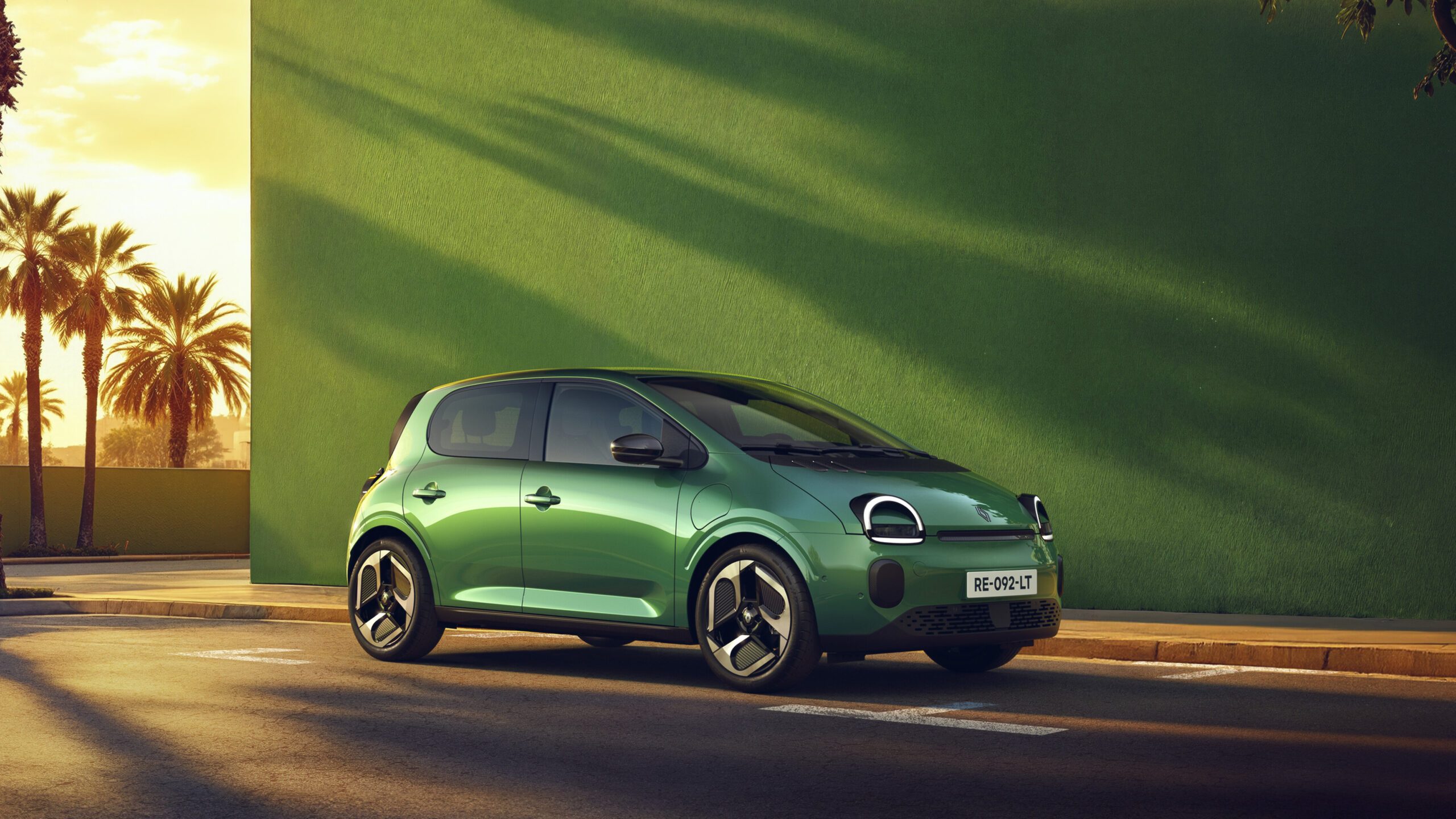 Seitenansicht vom Renault Twingo E-Tech