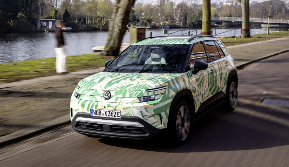 Frontansicht vom VW ID. Cross (Getarnt)