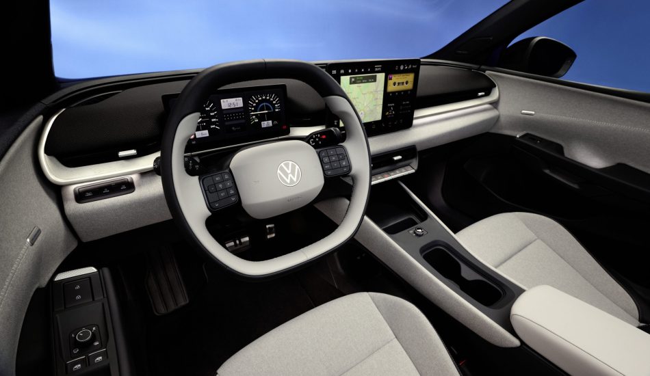 Ansicht vom Cockpit im VW ID. Polo