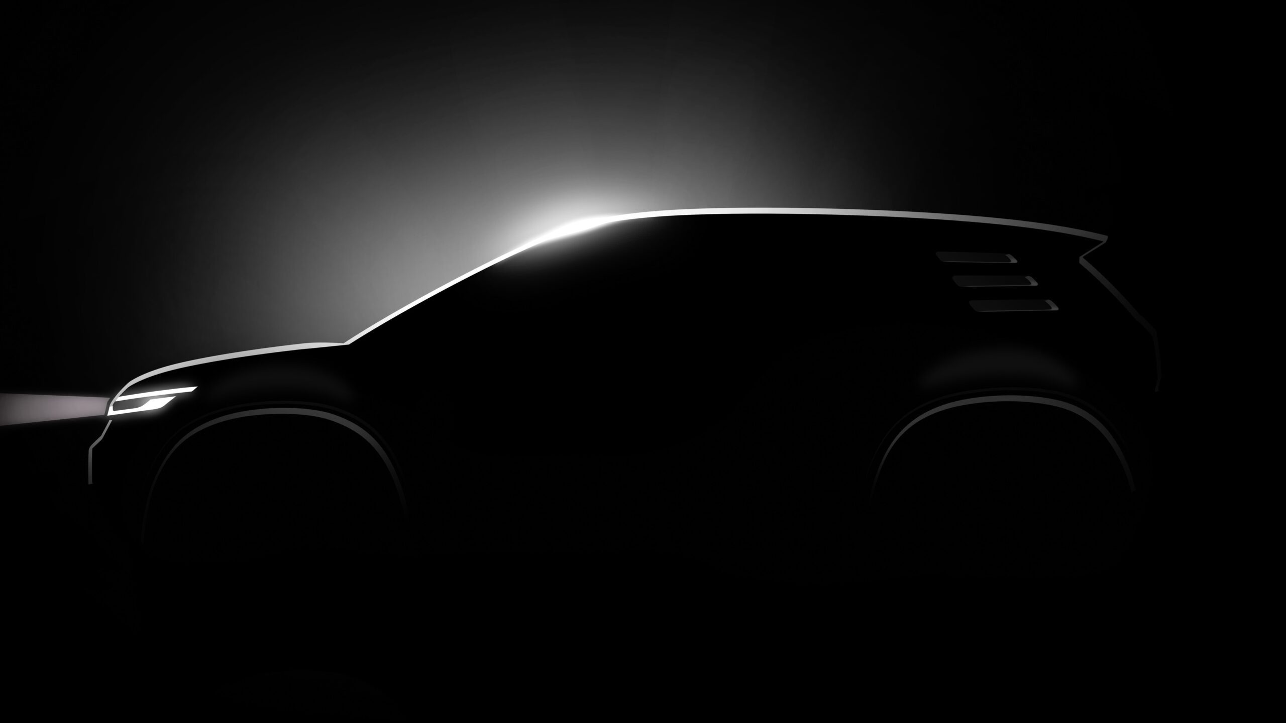 Silhouette vom Volkswagen ID. 2all